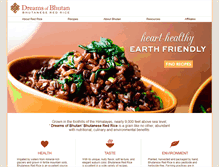 Tablet Screenshot of dreamsofbhutan.com